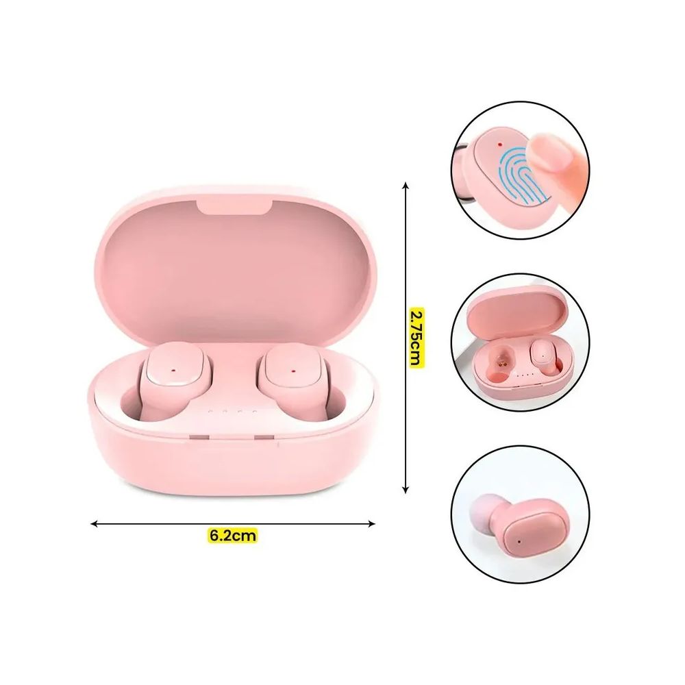 Audífonos A6S Rosado