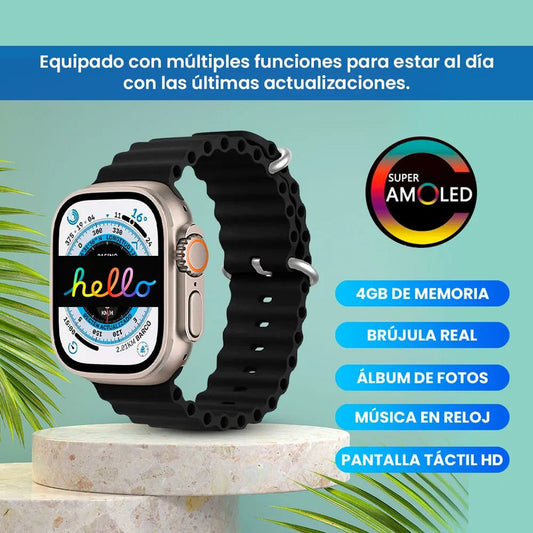 Smartwatch Hello Watch 3 Plus Ultra 4GB Negro