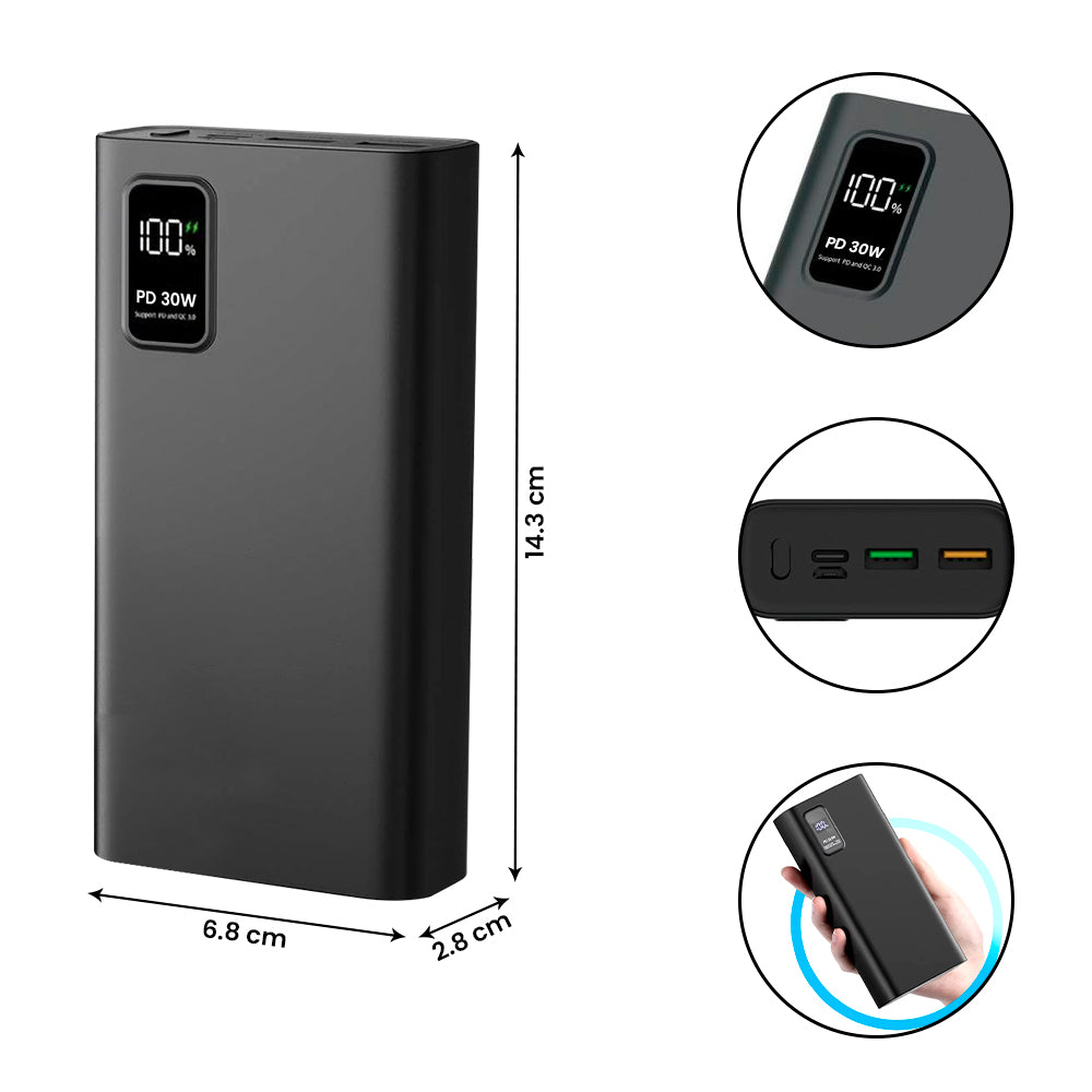 Cargador Portátil LEON L2 – 30,000 mAh | 30W Carga Rápida