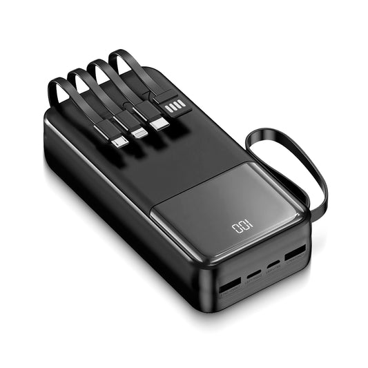 Cargador Portátil Digital 30000mAh / 4EN1 45W SUPER CARGA RÁPIDA