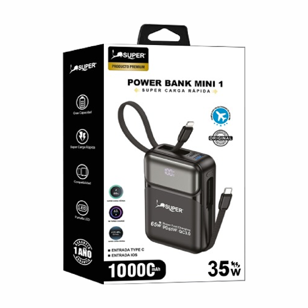 Cargador Power bank MINI 1 35W⚡️