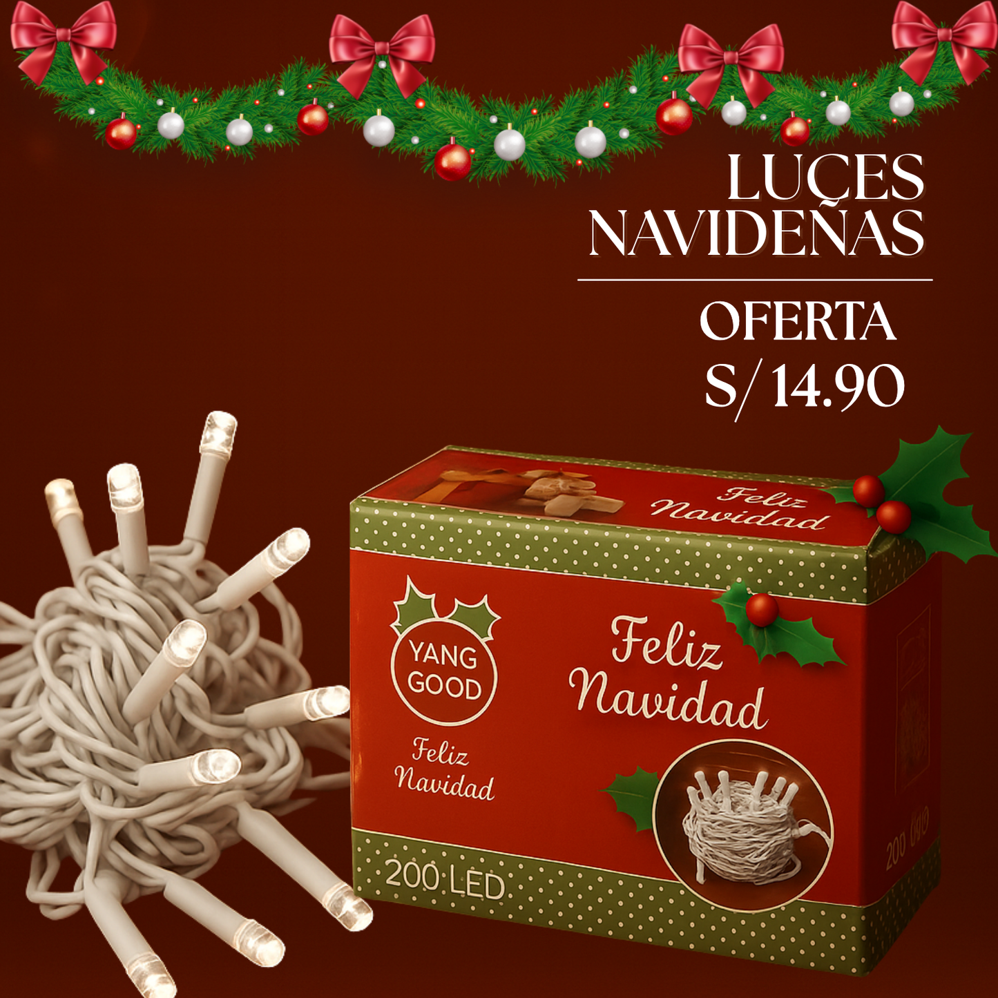 Luces Navideñas – 200 LED