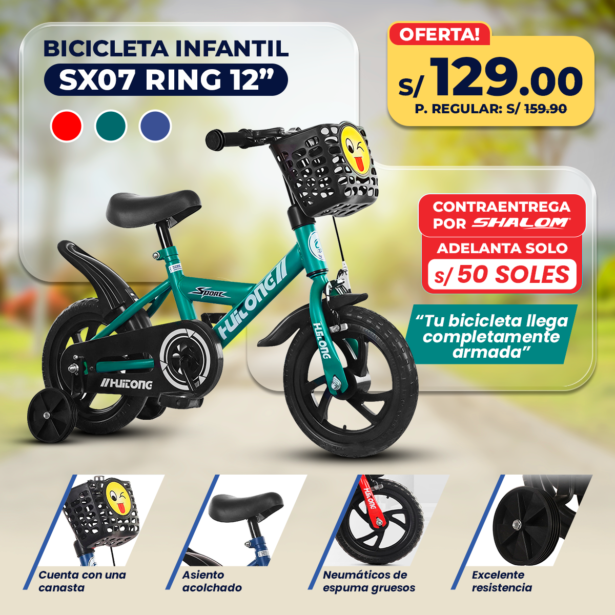 Bicicletas Infantiles para Niños y Niñas