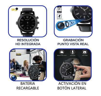 RELOJ CON CÁMARA ESPÍA HD ⌚