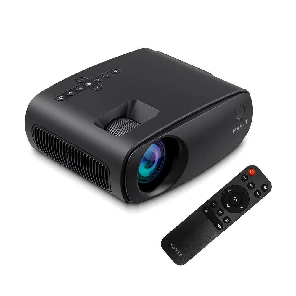Proyector Havit PJ207 HDMI USB WIFI 1080p HD Color Negro