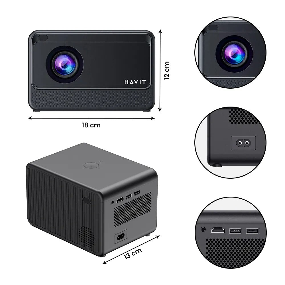 Proyector inteligente HAVIT PJ211 PRO Experiencia inmersiva