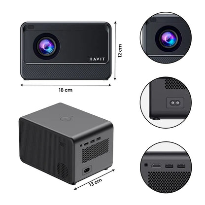 Proyector inteligente HAVIT PJ211 PRO Experiencia inmersiva