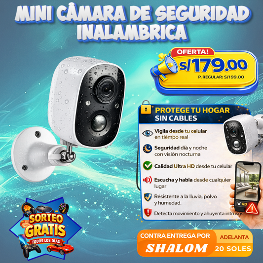 Mini Cámara de Seguridad Inalámbrica
