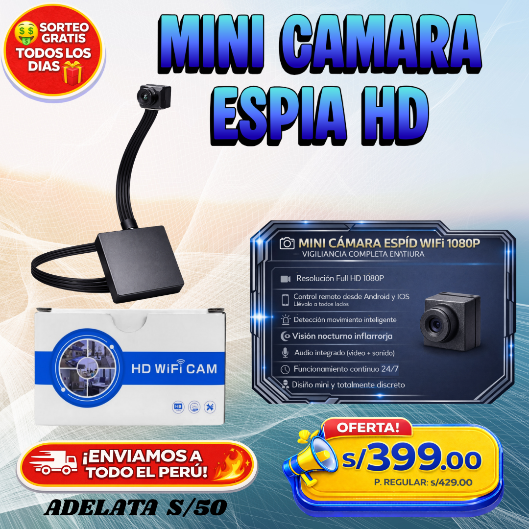 MINI CÁMARA ESPÍA HD WI-FI 📷