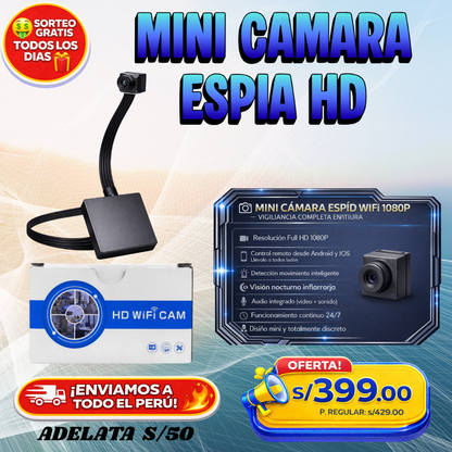MINI CÁMARA ESPÍA HD WI-FI 📷