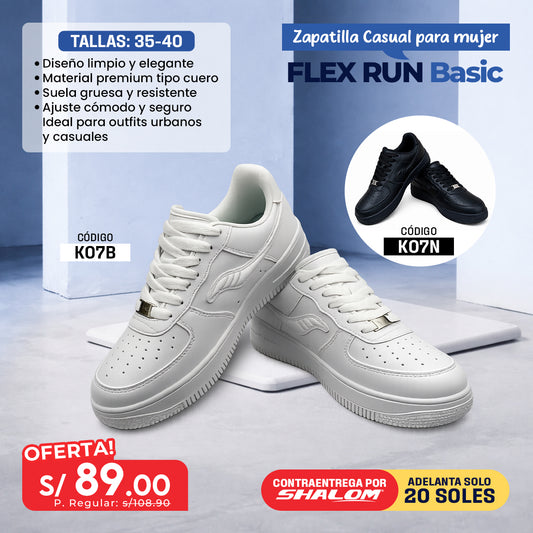 Zapatilla Casual para Mujer Flex Run Basic – KO7N
