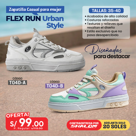 Zapatilla Casual para Mujer Flex Run Urban Style – TO4D
