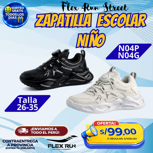 Zapatillas Deportivas para Niñas y Niños Flex Run Street - N04P | N04G