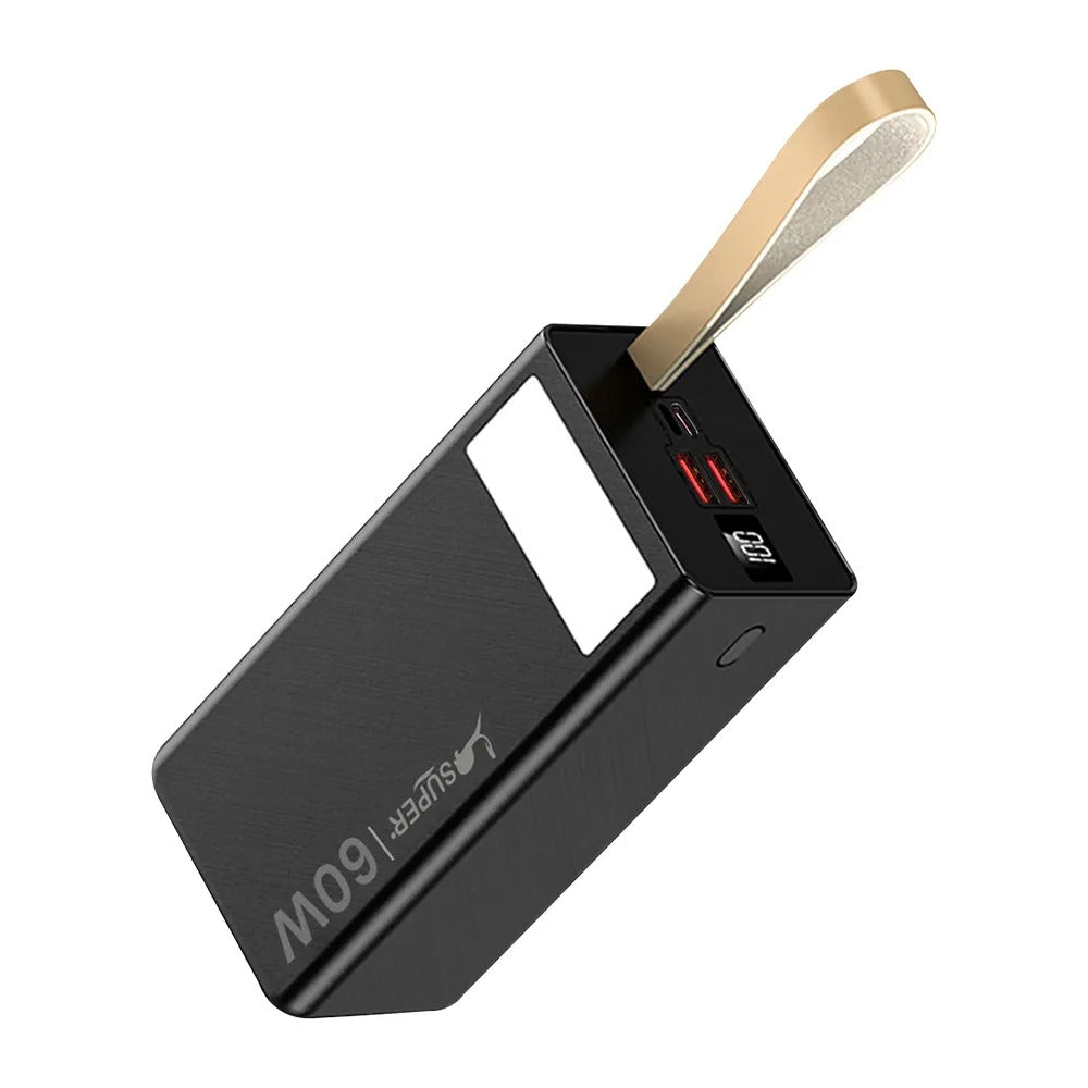 Cargador Portátil Power Bank 60,000 mAh – Súper Potencia de 60W