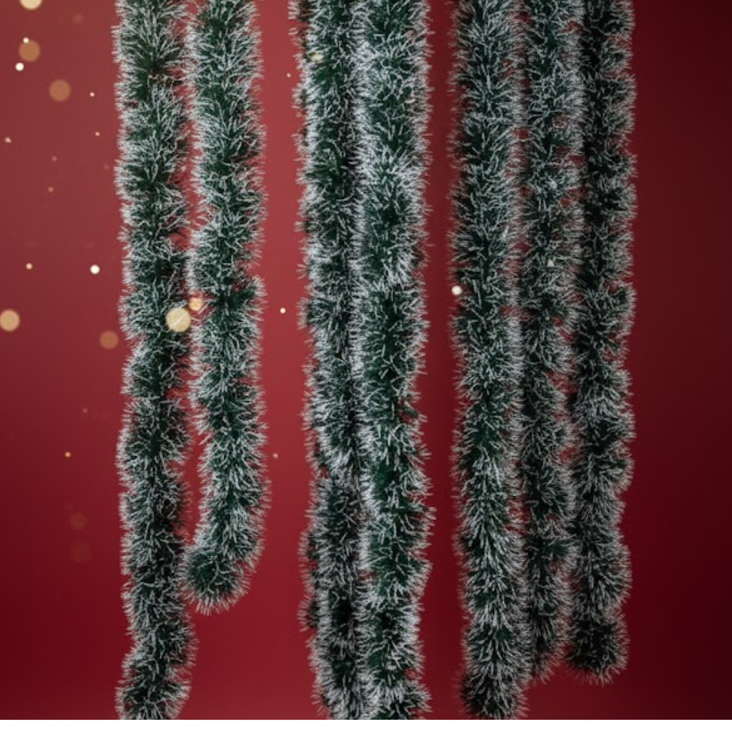 Guirnalda Navideña Nevada (5 unidades)