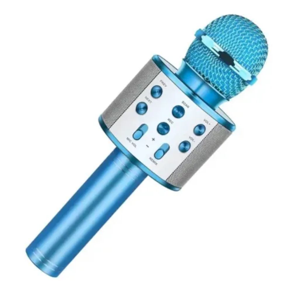 MICROFONO BLUETOOTH INALAMBRICO WS 858 - AZUL
