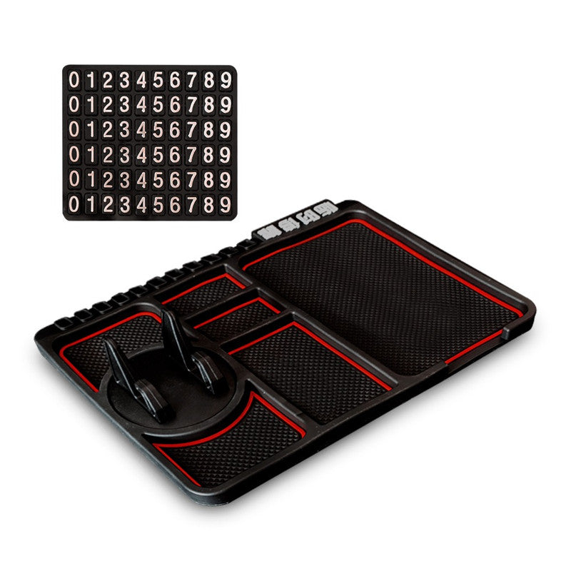 Soporte Celular Antideslizante Multifuncional para Auto – Bordes de Colores Aleatorios