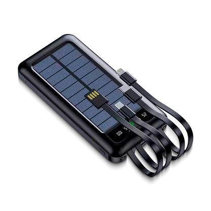 Cargador Portátil Solar 15000mAh / 4EN1 15W CARGA RÁPIDA