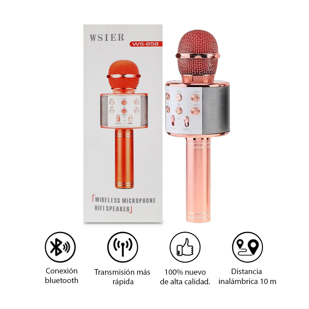 Micrófono Karaoke Bluetooth – Portátil con Parlante