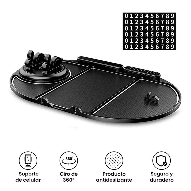 Tapete antideslizante multifuncional de celular para carros