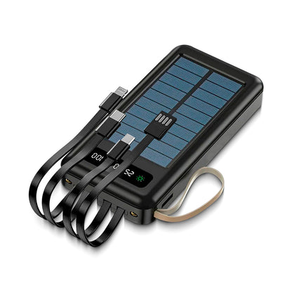 Cargador Portátil Solar 30000mAh / 4EN1 45W CARGA RÁPIDA