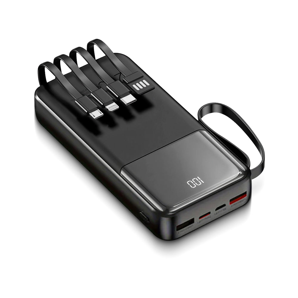 Cargador Portátil Digital 15000mAh / 4EN1 30W CARGA RÁPIDA