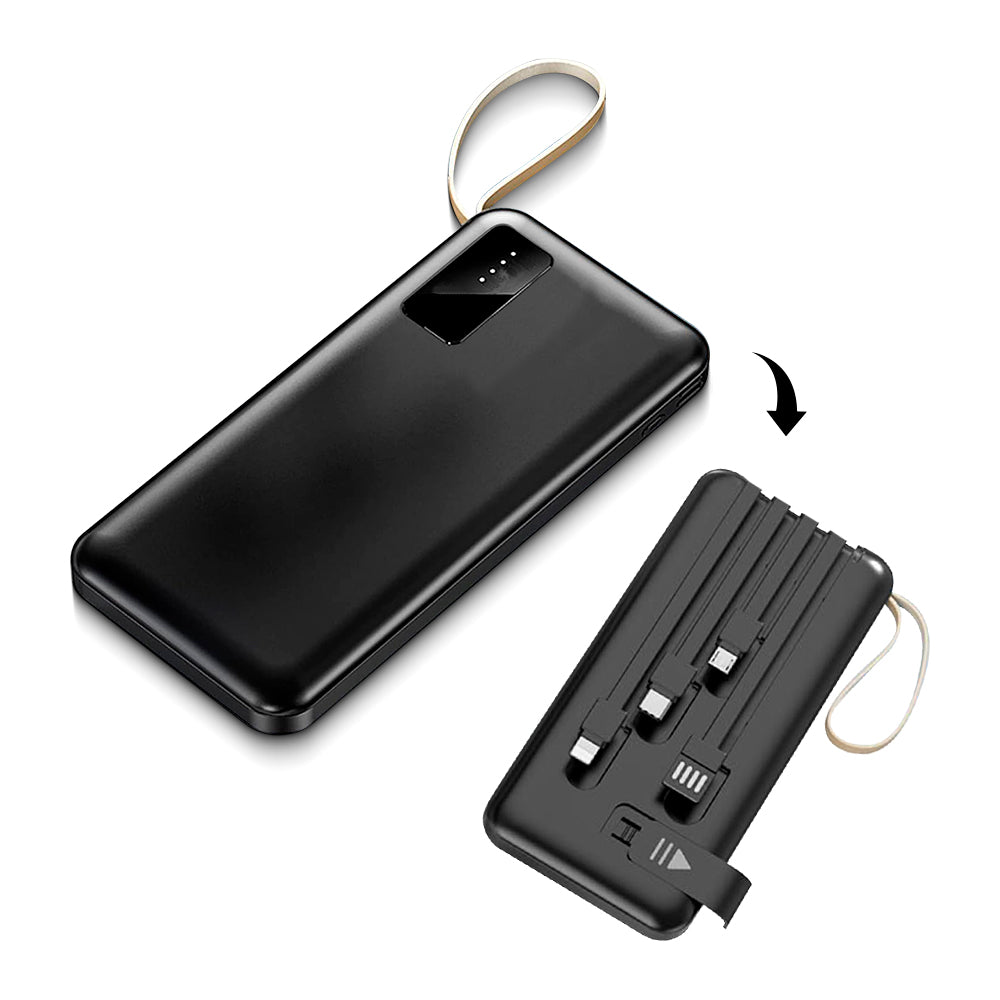 Cargador Portátil Viajero 30000mAh / 4EN1 30W SUPER CARGA RÁPIDA