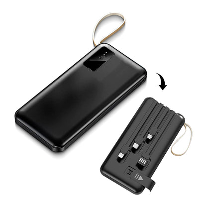 Cargador Portátil Viajero 30000mAh / 4EN1 30W SUPER CARGA RÁPIDA