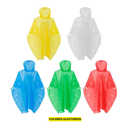 Poncho Impermeable Protector contra la Lluvia - Aleatorio (2 unidades)