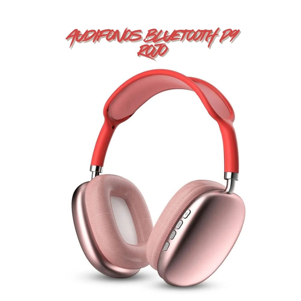 Audifono Bluetooth P9 Modelo Vincha Rojo