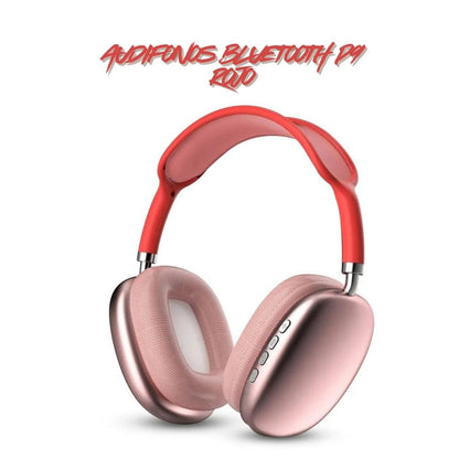 Audifono Bluetooth P9 Modelo Vincha Rojo