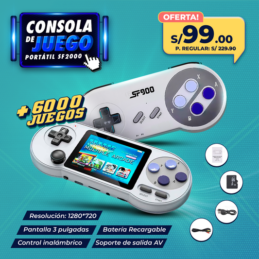 Consola de Juego Portátil SF2000