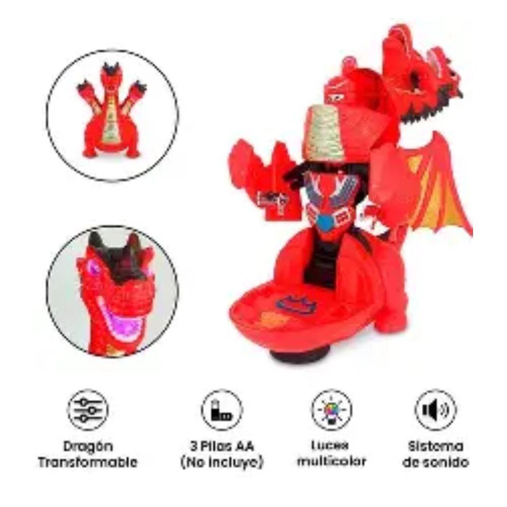 Juguete Dragón Rojo