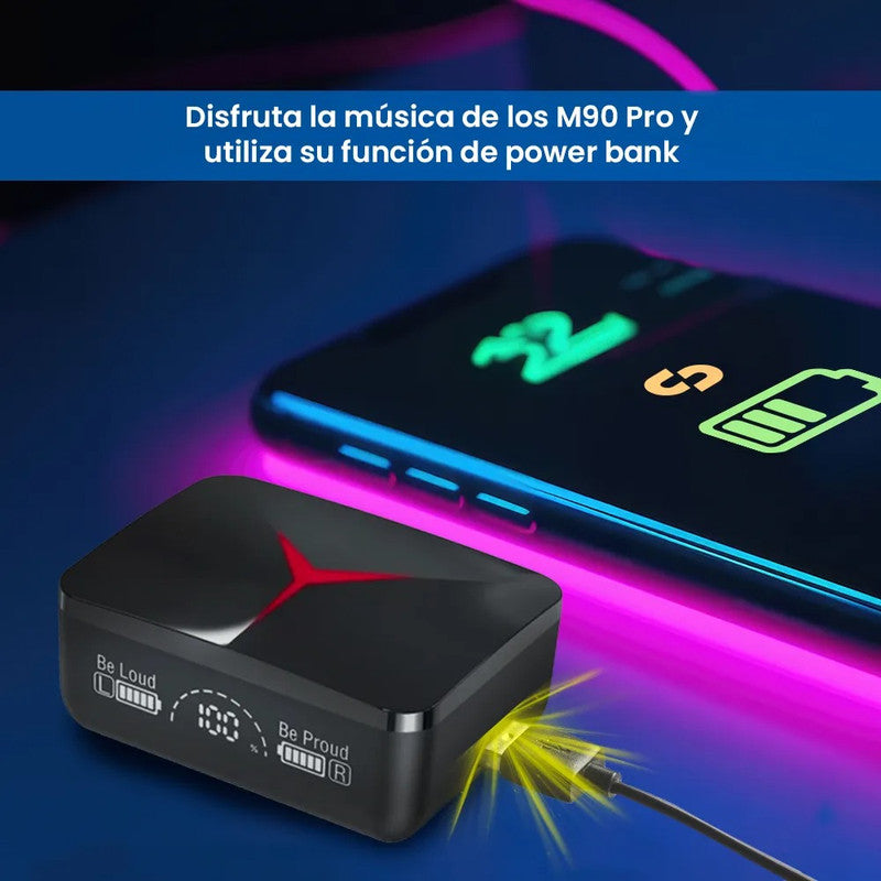 Audífonos Gamer M90 PRO inalámbricos Bluetooth