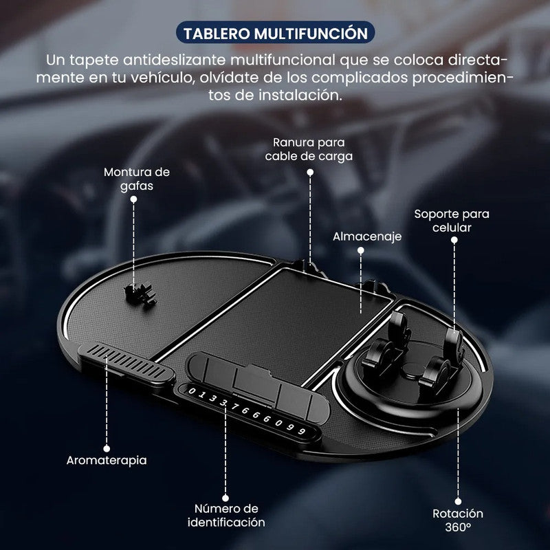 Tapete antideslizante multifuncional de celular para carros