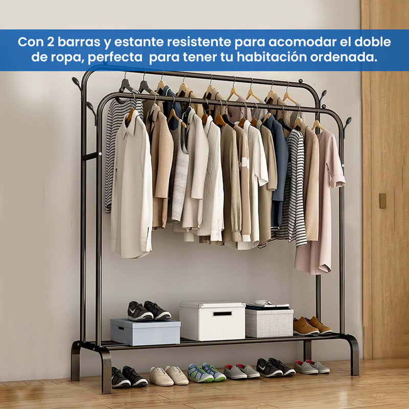 PERCHERO DOBLE VARILLA