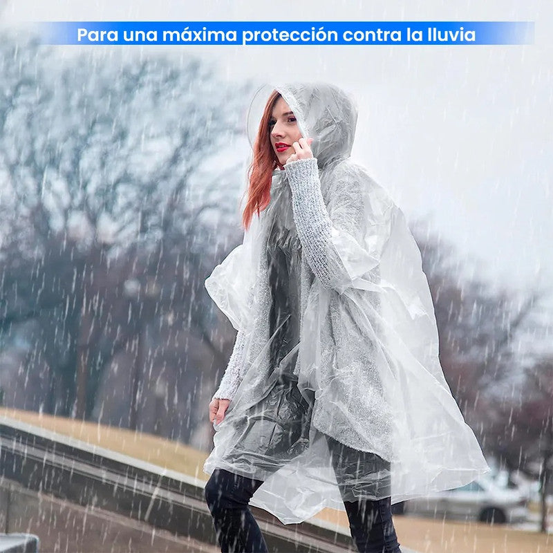 Poncho Impermeable Protector contra la Lluvia - Aleatorio (2 unidades)