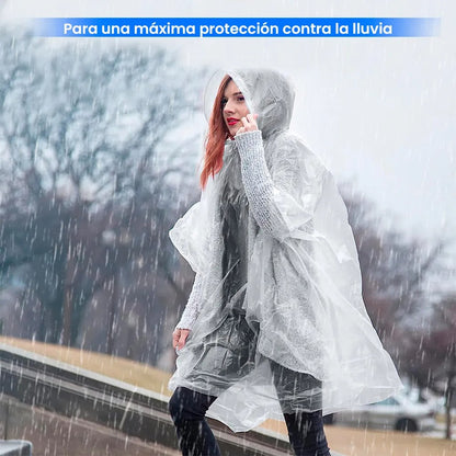 Poncho Impermeable Protector contra la Lluvia - Aleatorio (2 unidades)