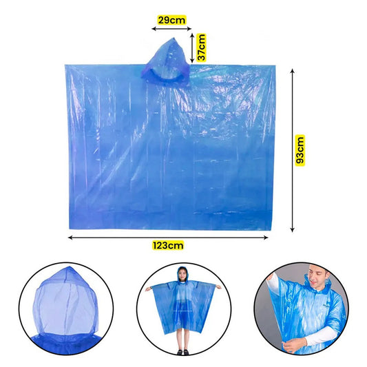 Poncho Impermeable Protector contra la Lluvia - Aleatorio (2 unidades)