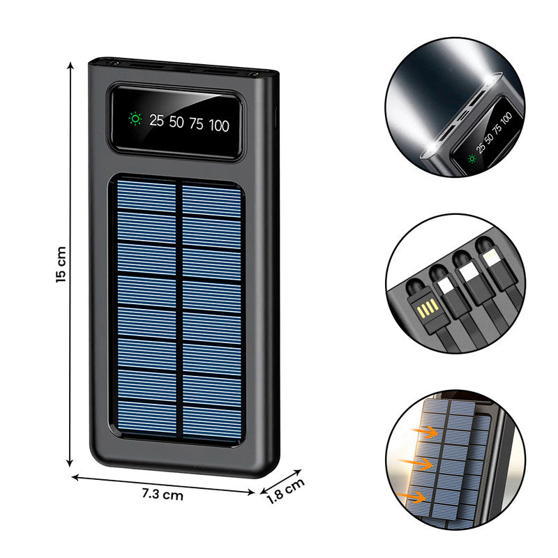 Cargador Portátil Solar 18000MAH 4 EN 1 25W