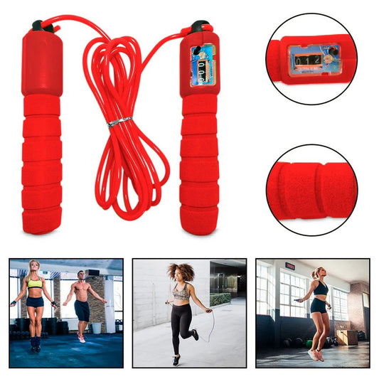Soga de Saltar con Contador Automático Fitness - Color Aletorio