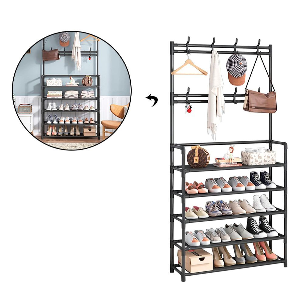 Perchero Organizador Multifuncional con Zapatera 5 Niveles Aleatorio