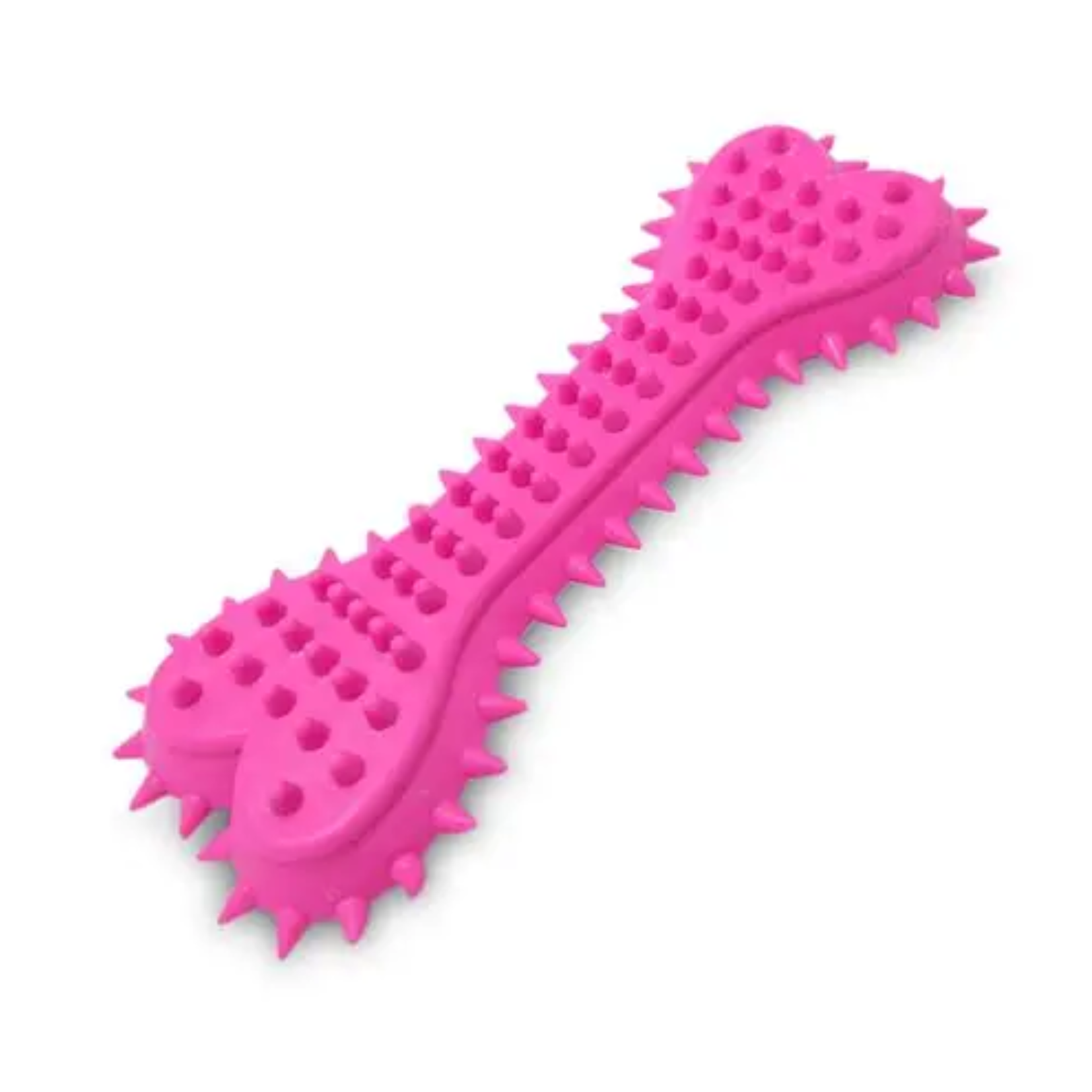 Juguete de Goma para Perro – Hueso Rosado