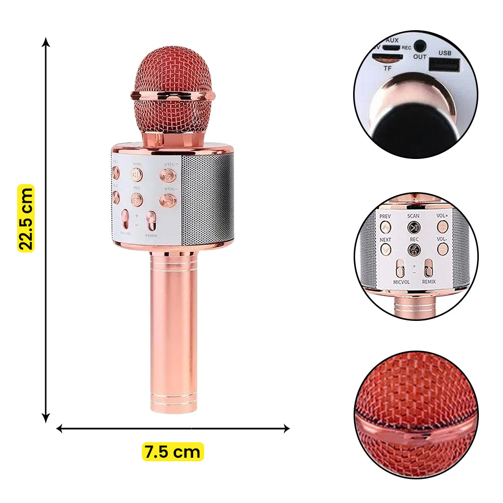 Micrófono Karaoke Bluetooth – Portátil con Parlante