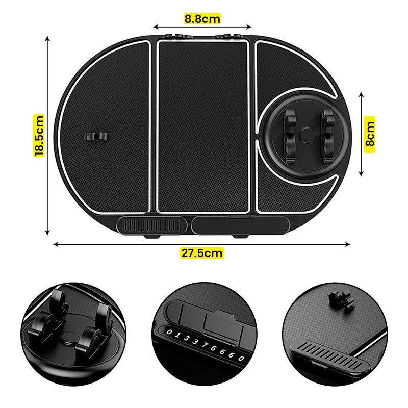 Tapete antideslizante multifuncional de celular para carros