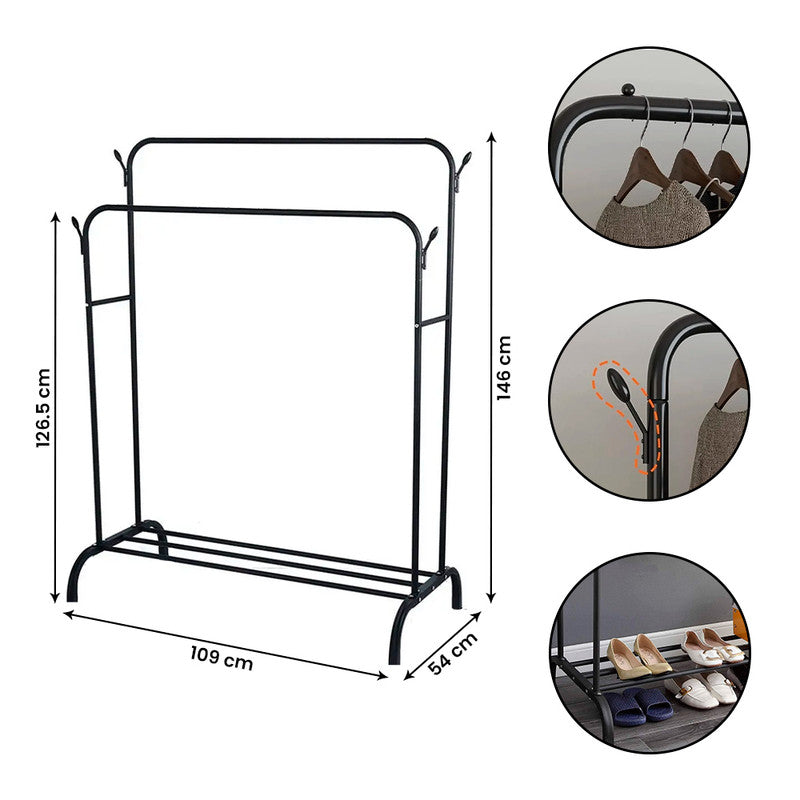 PERCHERO DOBLE VARILLA