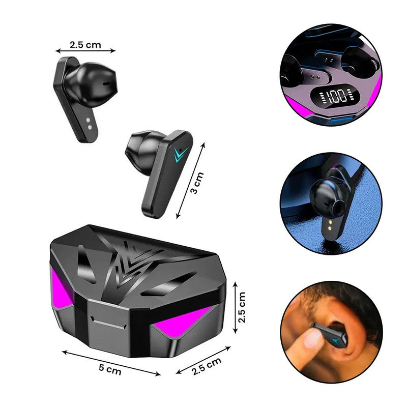 Audífonos Gamer X15 Bluetooth RGB Control Táctil