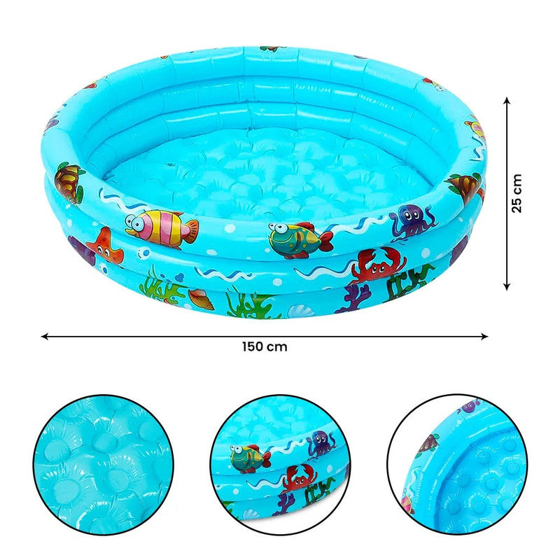 Piscina Inflable Niños Baby Amusement Pool 150cm Azul 180 L
