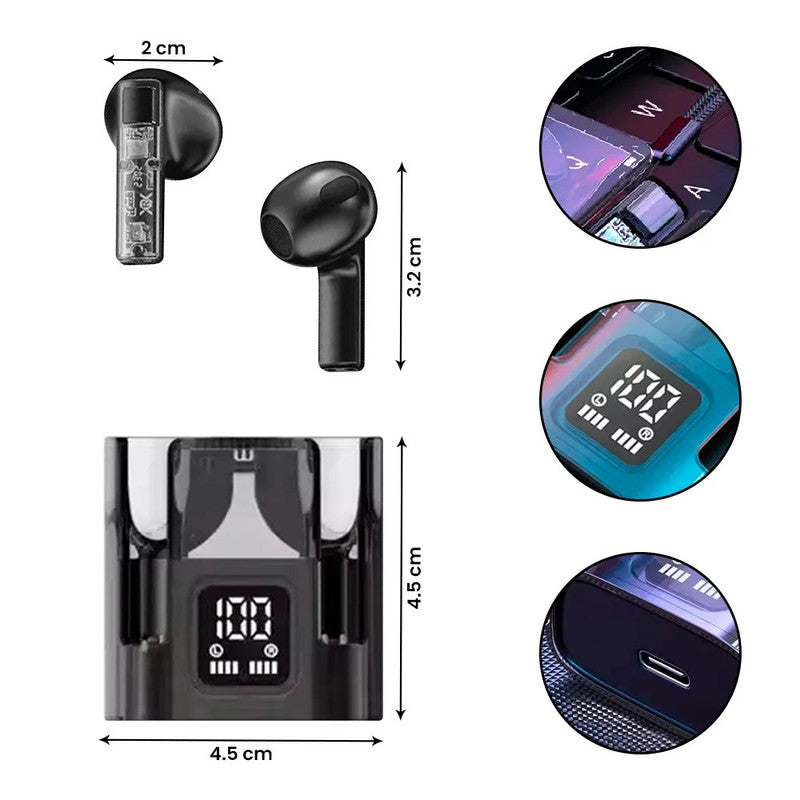 Audifonos true wireless earbuds G70 negro impermeable