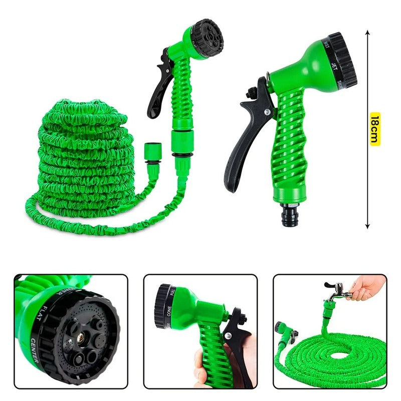 Manguera Expandible Magic Hose 15 Mts Verde